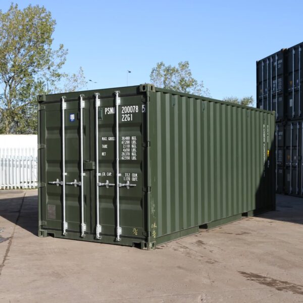 20Ft Shipping Container (One Trip) – Dark Green