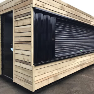 20ft x 8ft Cladded Food Drink Outlet shipping container