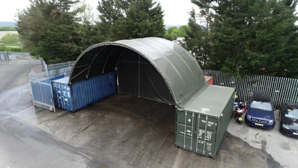20 x 20ft Container Shelter (6 x 6m) Shade Cloth PVC